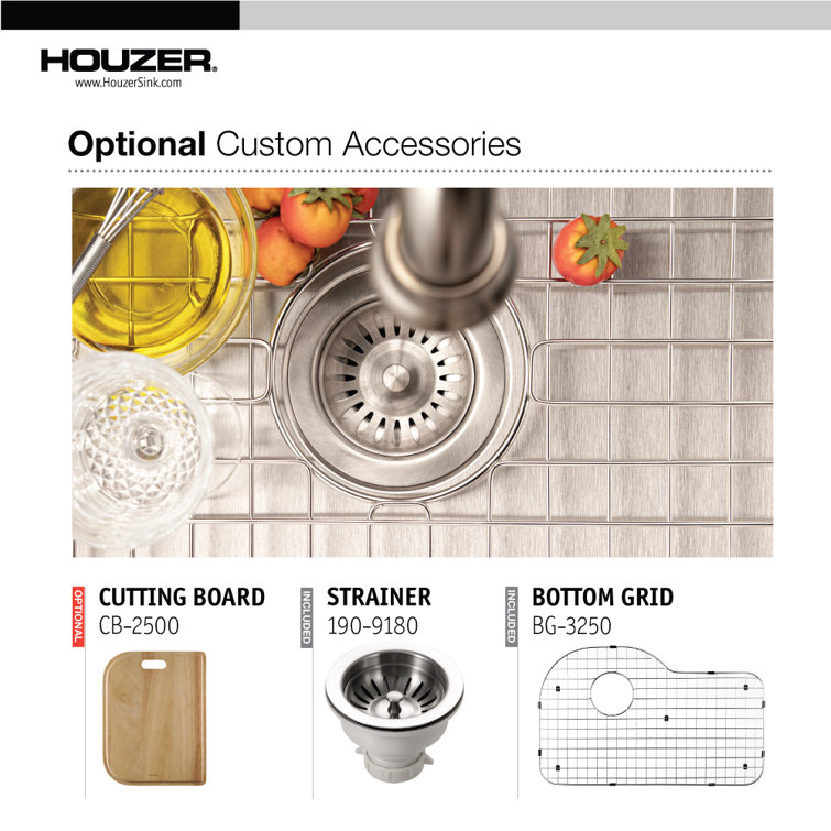 Belleo 31.5'' Drop-In Single Bowl Stainless Steel Kitchen Sink