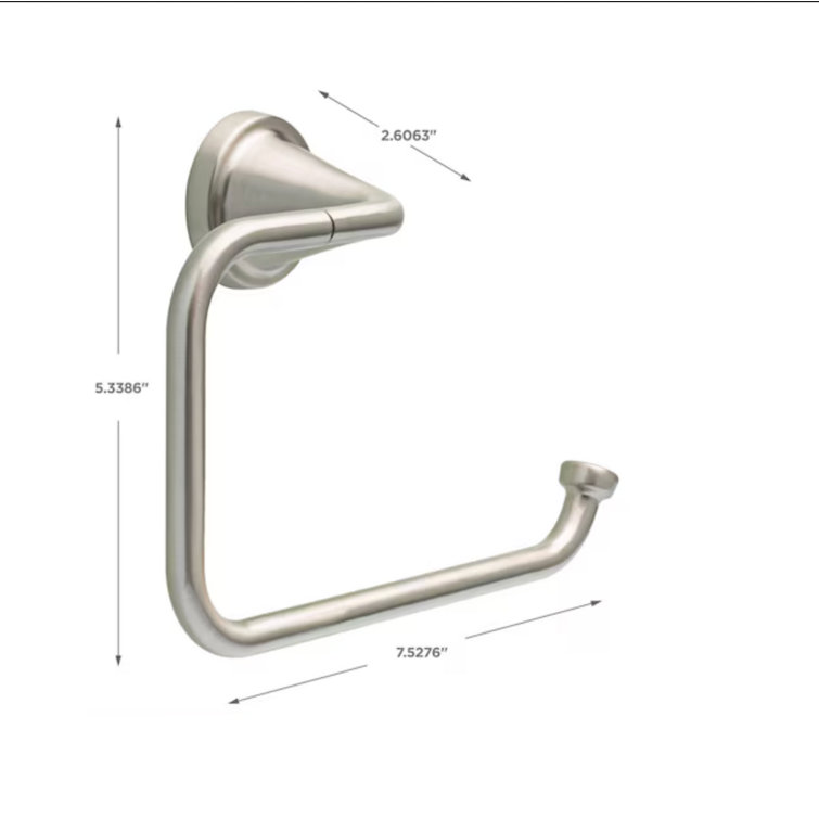 Satin Nickel Wall Mounted Bath Towel Ring