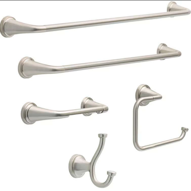 Satin Nickel Wall Mounted Bath Towel Ring
