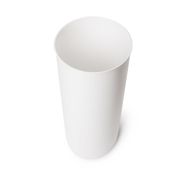 White Nickel Freestanding Toilet Paper Holder with Storage