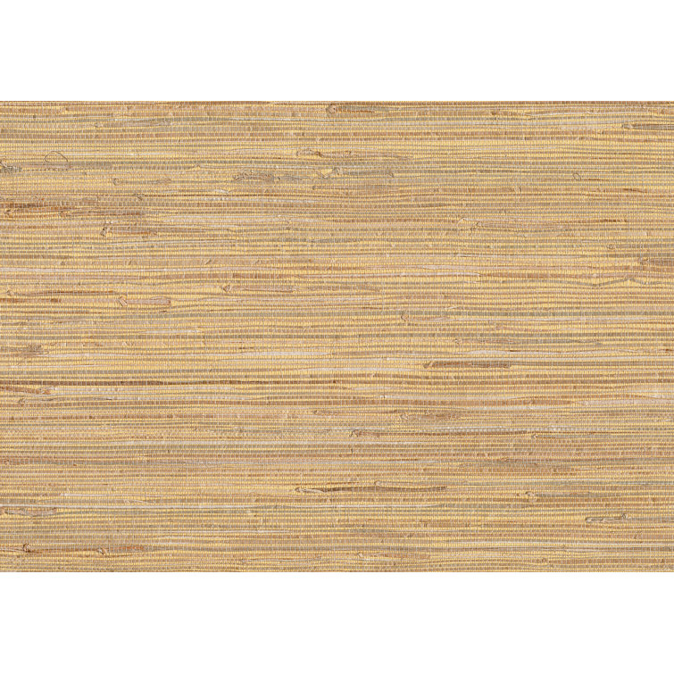 Daria Beige Non-Pasted Grasscloth Wallpaper
