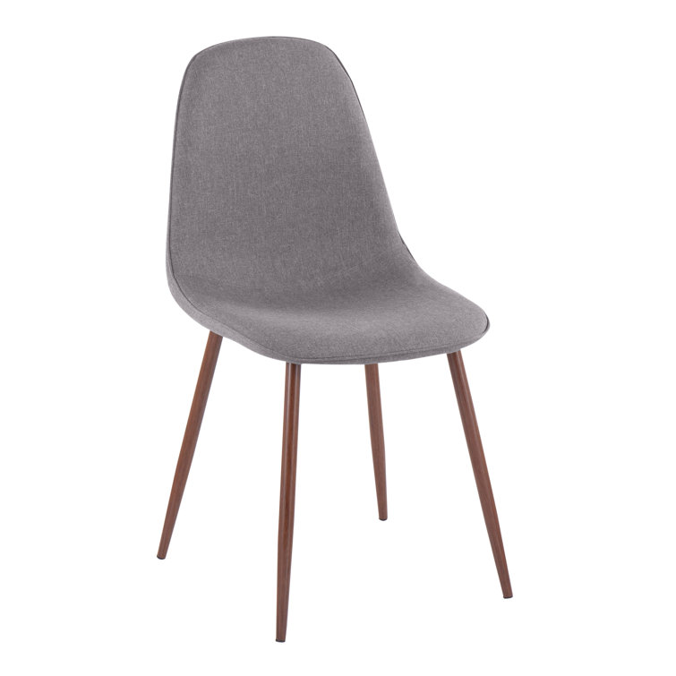 Clara-Pebble 5-Piece Clear Glass and Brown Upholstered Dining Set