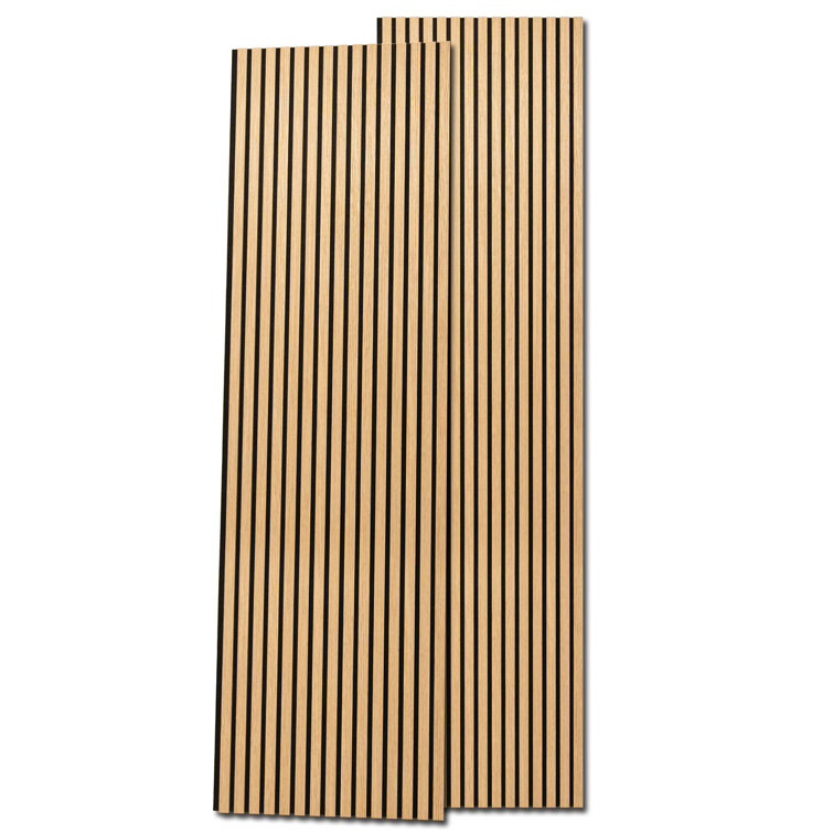Red Oak 3D Acoustic Wood Slat Wall Panels, 24''x94.5''