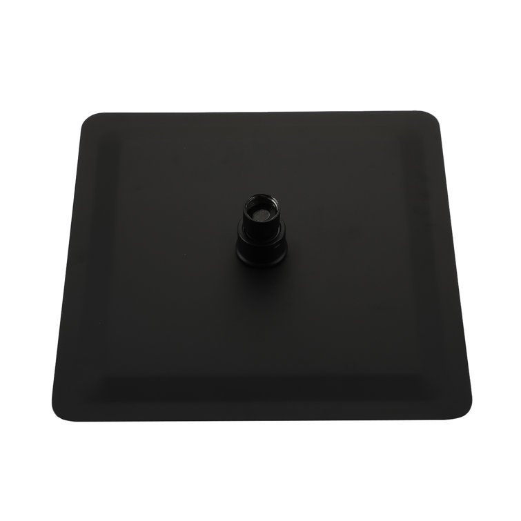 10" Matte Black Stainless Steel Square Rain Shower Head