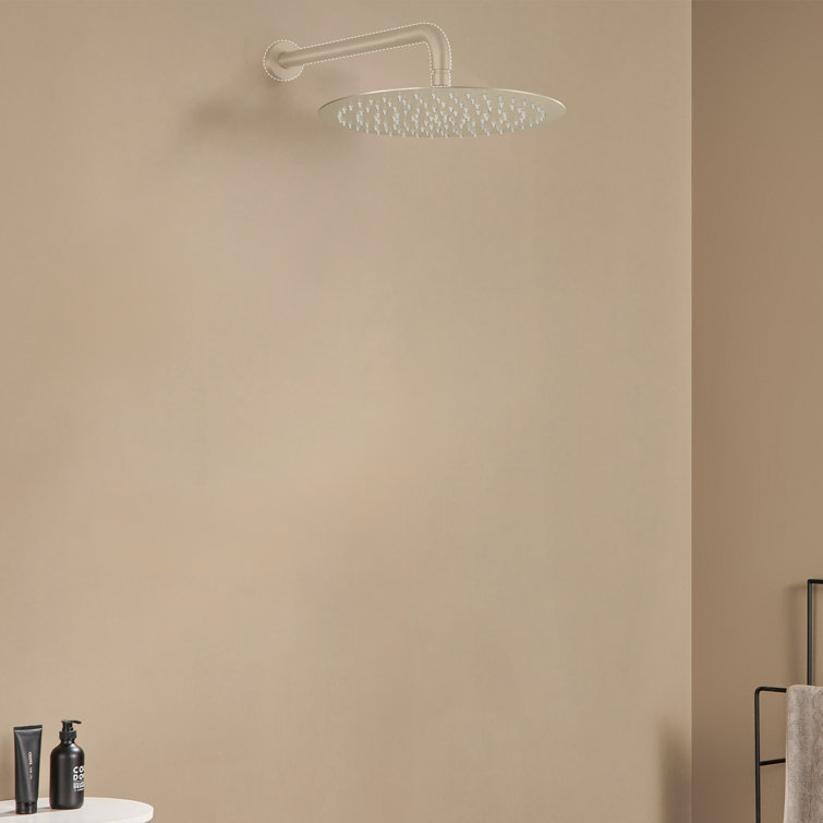 10" Round Brushed Nickel Rain Shower Head