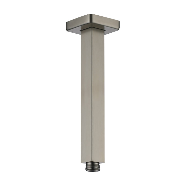 8-Inch Brushed Nickel Square Ceiling Mounted Shower Arm