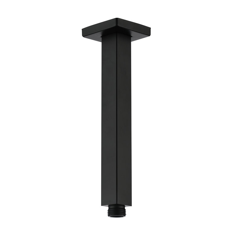 Matte Black Stainless Steel Ceiling Mounted Shower Arm