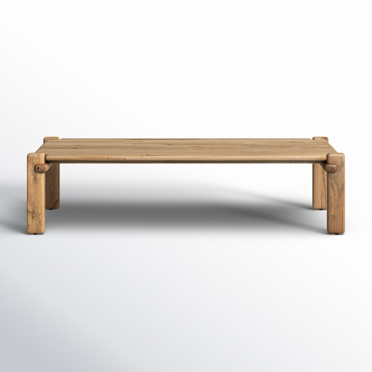 Reclaimed Light Brown Solid Wood Rectangular Dining Table for 12