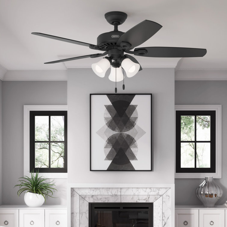 Builder 52" 5-Blade Energy Star® Standard Ceiling Fan With Lights And Pull Chain