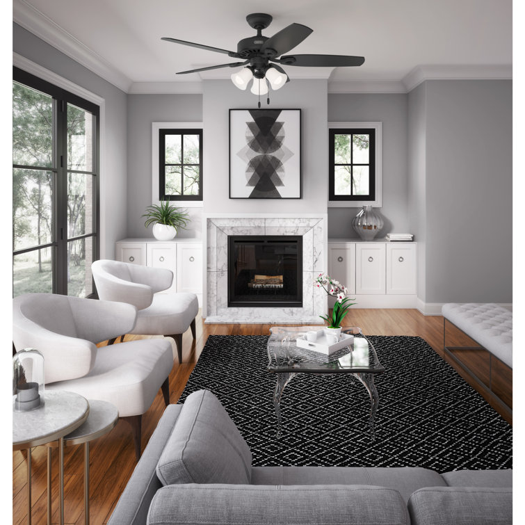 Builder 52" 5-Blade Energy Star® Standard Ceiling Fan With Lights And Pull Chain