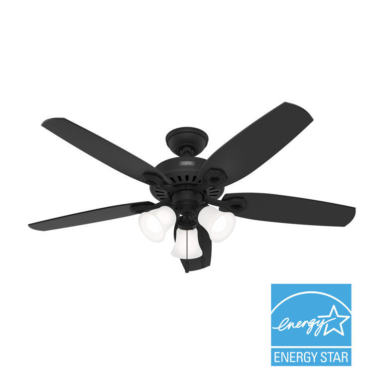 Builder 52" 5-Blade Energy Star® Standard Ceiling Fan With Lights And Pull Chain