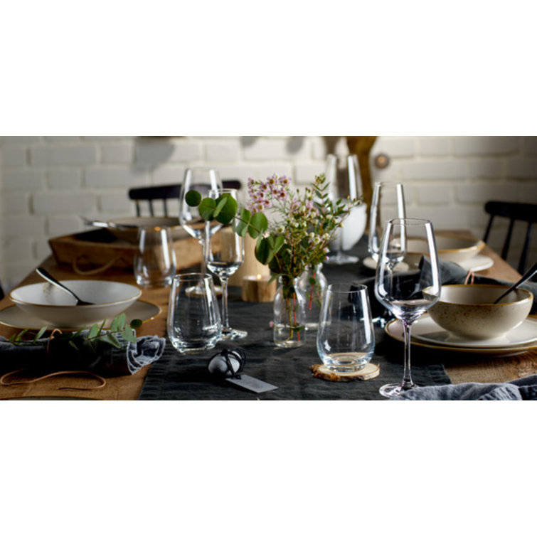Clear Lead-Free Crystal 16.75 oz Champagne Glass Set of 4