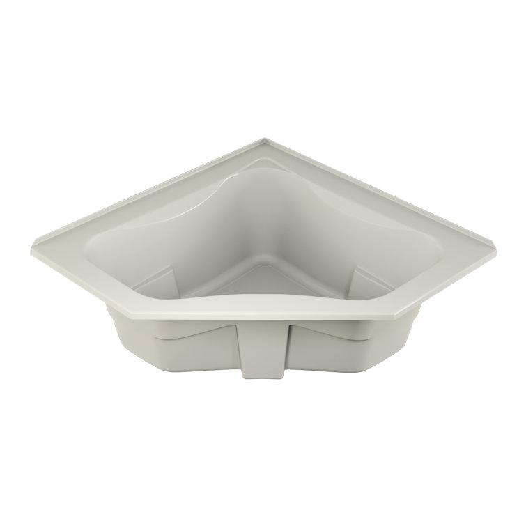 Oyster 60" x 60" Acrylic Neo Angle Corner Bathtub