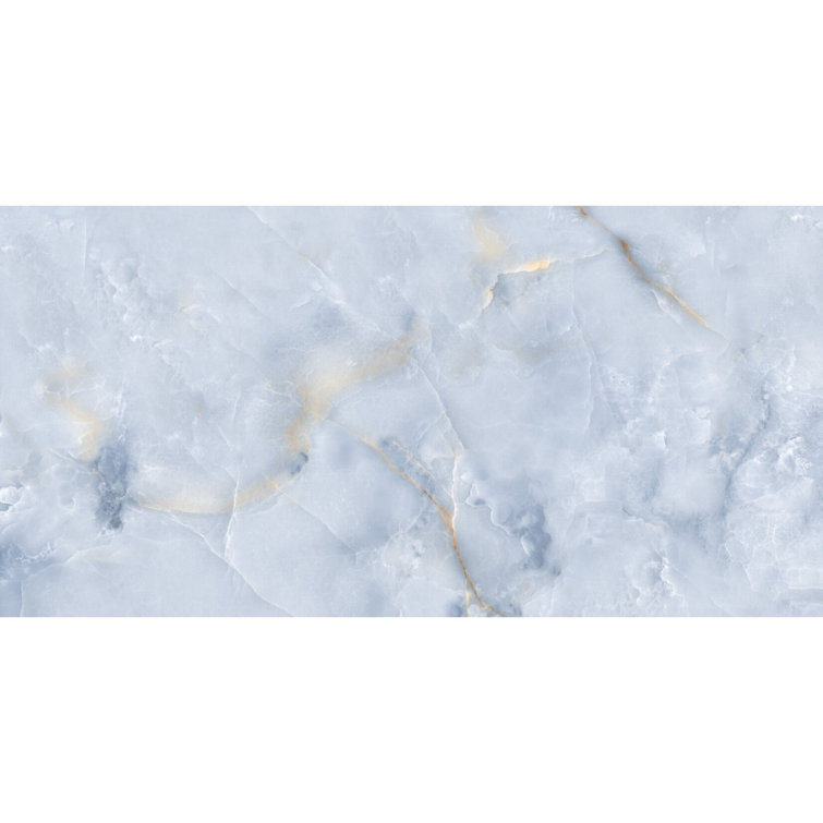 Selene Blue Onyx 24" x 48" Polished Porcelain Tile