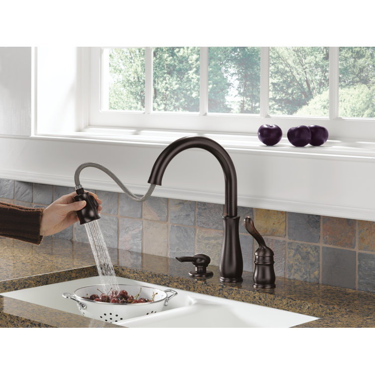 Venetian Bronze Pull-Down Kitchen Faucet with Spray