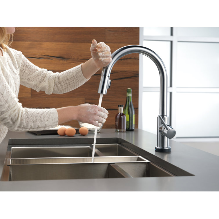 Stainless Steel Modern Pull-Down Kitchen Faucet with Spray