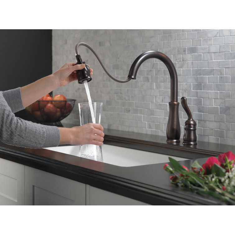 Venetian Bronze Pull-Down Kitchen Faucet with Spray