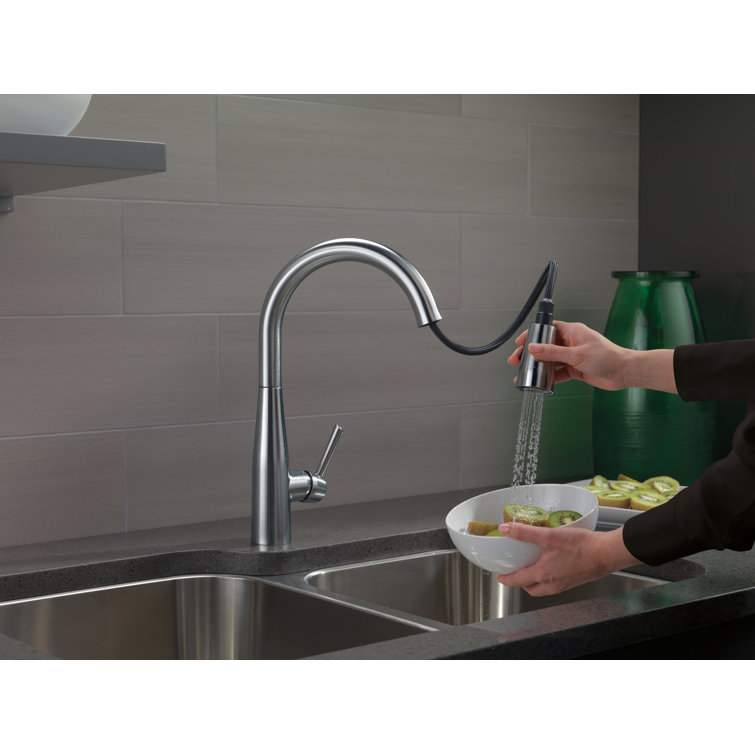 Arctic Stainless Steel Pull-Down Single Handle Kitchen Faucet
