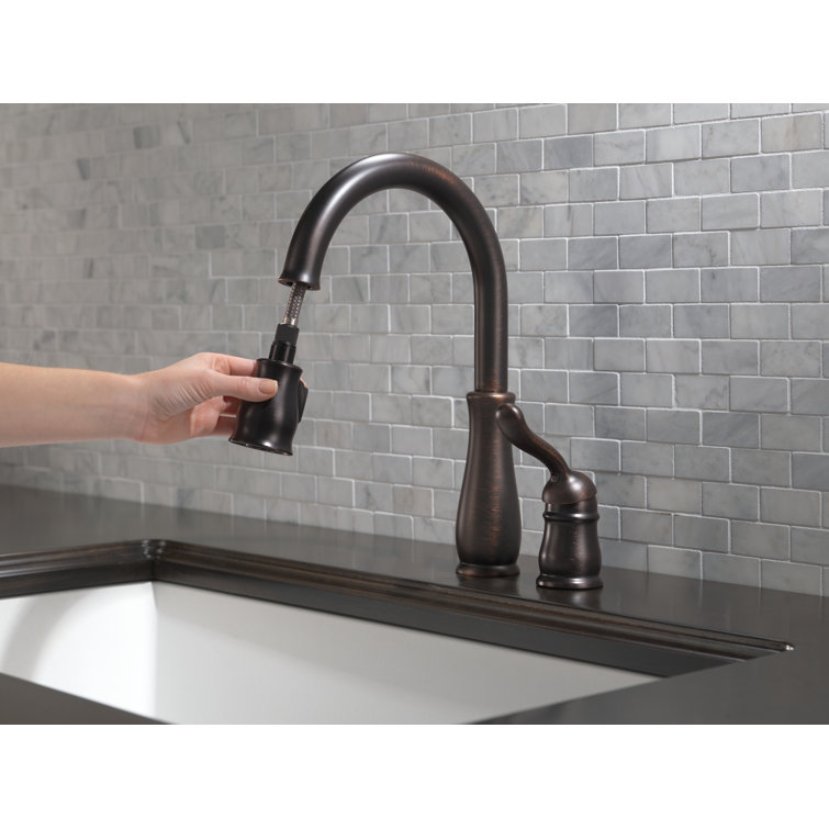Venetian Bronze Pull-Down Kitchen Faucet with Spray