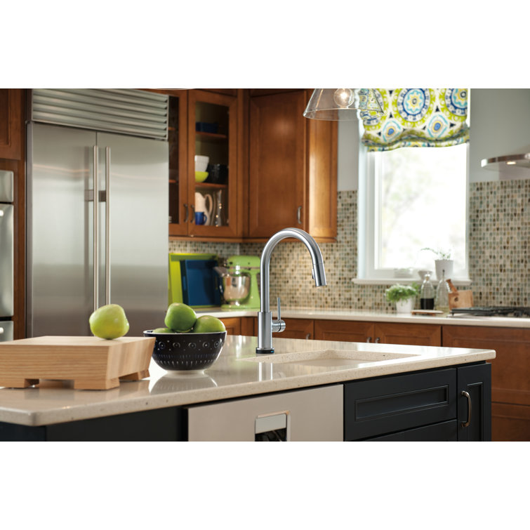 Stainless Steel Modern Pull-Down Kitchen Faucet with Spray
