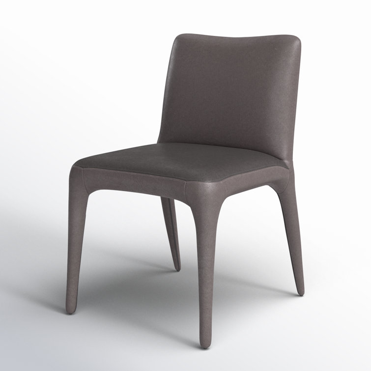 Heritage Graphite Upholstered Linen Side Chair