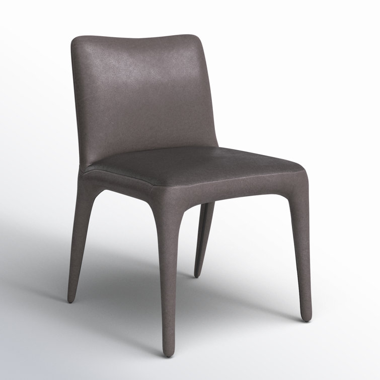 Heritage Graphite Upholstered Linen Side Chair