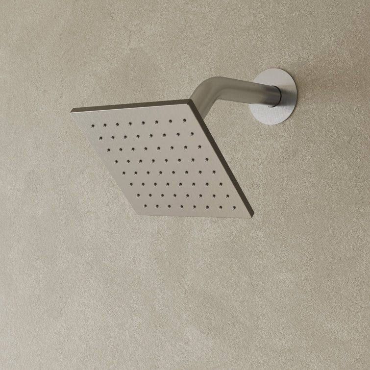 DualJetSpa 16" & 6" Brushed Nickel Dual Shower Head System with Body Jets