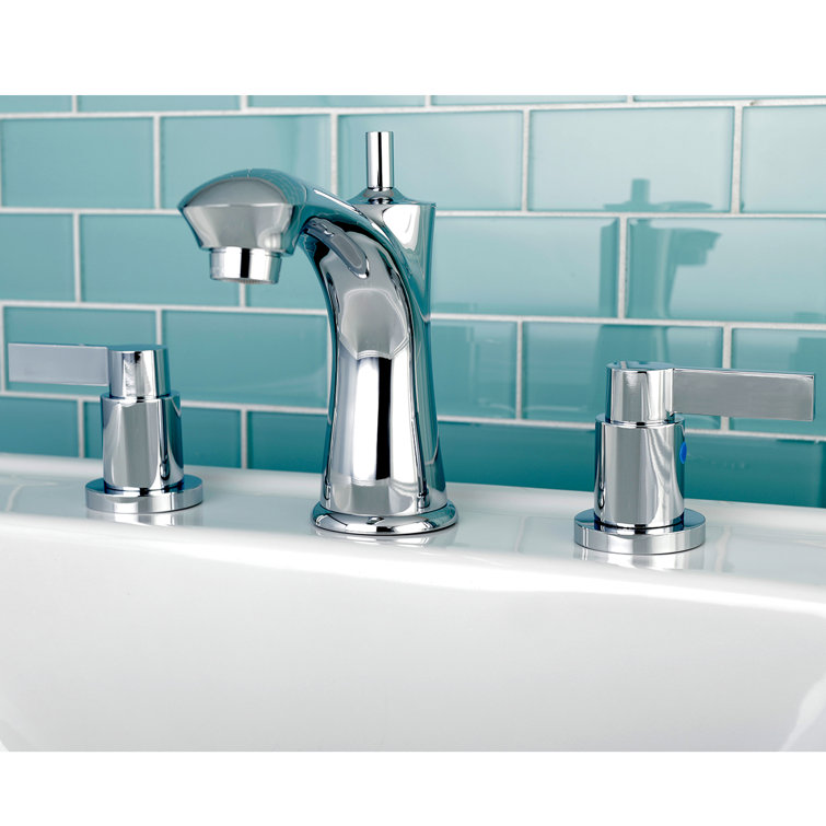 NuvoFusion 8-Inch Polished Chrome Widespread Bathroom Faucet