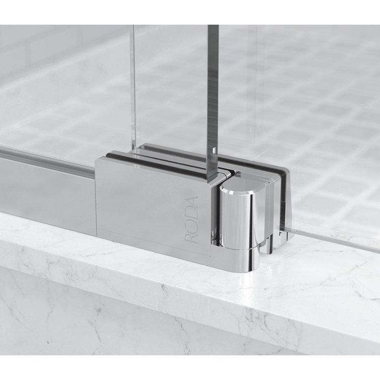 Cantour 54" Oil Rubbed Bronze Frameless Pivot Shower Door