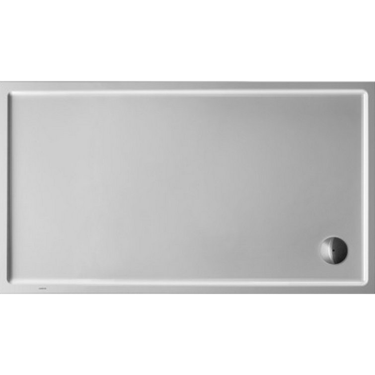 Starck Slimline 55" x 35" White Acrylic Shower Base