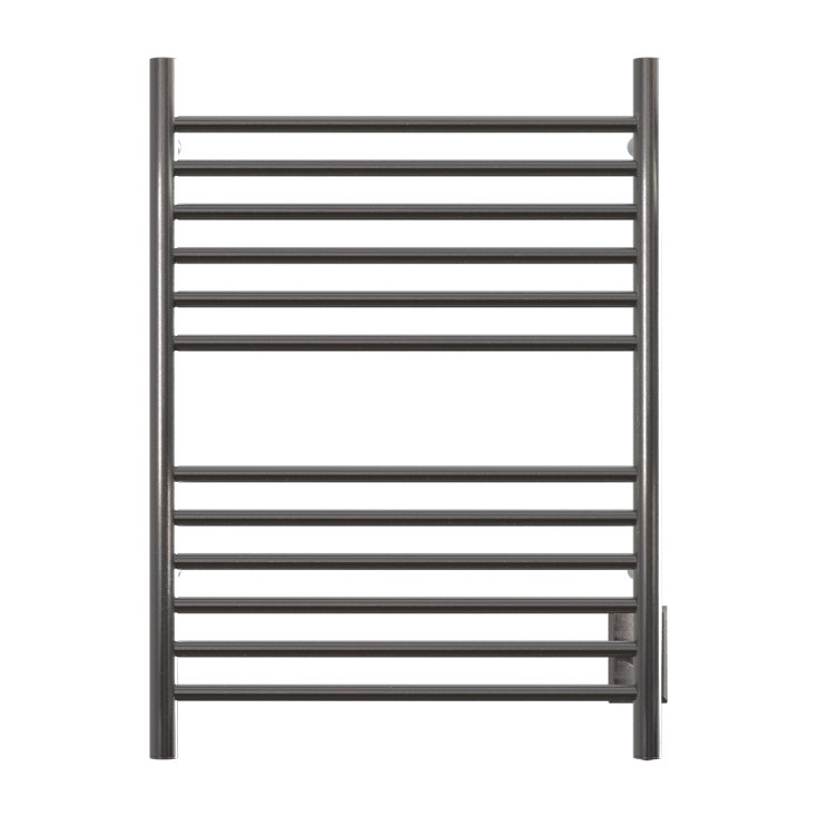 Brushed Stainless Steel 12-Bar Wall Mounted Towel Warmer
