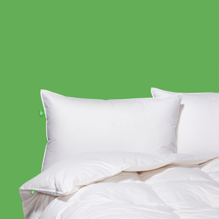 King Size White Goose Feather Down Pillow