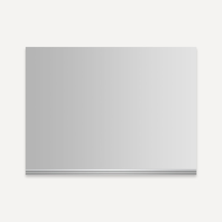 Modern Frameless Rectangular Mirror Cabinet with USB Ports