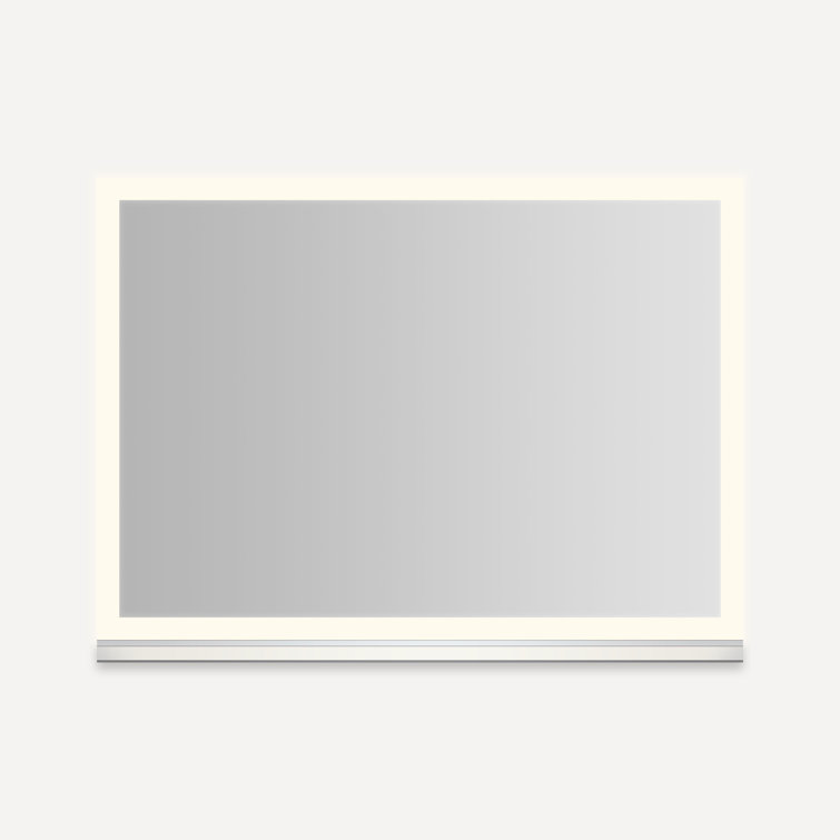 Modern Rectangular Frameless LED Medicine Cabinet with Anti-Fog Mirror