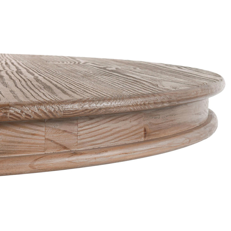 Rustic Taupe 60" Reclaimed Pine Round Dining Table