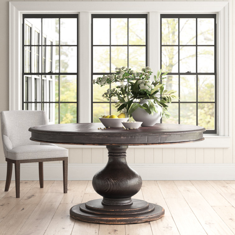 Baldwin 60" Round Reclaimed Pine Rustic Dining Table