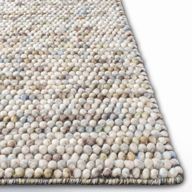 Ivory and Multi Wool Flat Woven Runner Rug