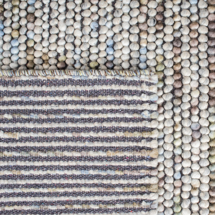 Ivory and Multi Wool Flat Woven Runner Rug