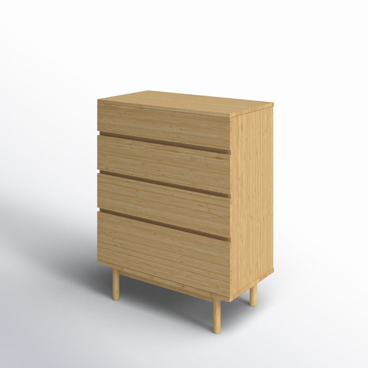 Benji Wheat Bamboo Double Dresser with Soft Close Drawers