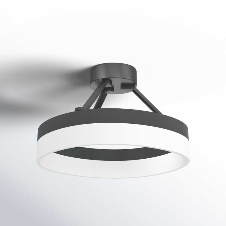Cohen Halo Glow LED Semi-Flush Mount in Oil-Rubbed Bronze