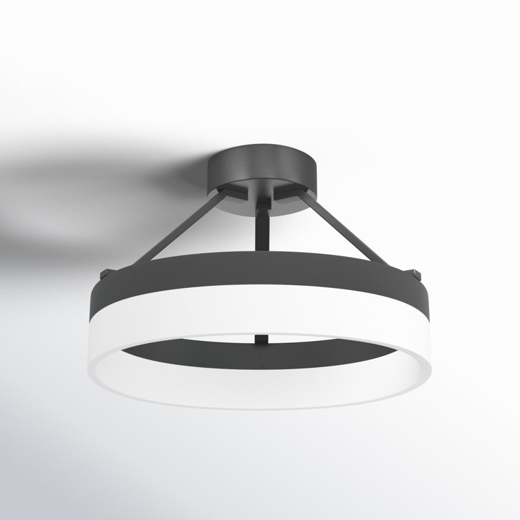 Cohen Halo Glow LED Semi-Flush Mount in Oil-Rubbed Bronze