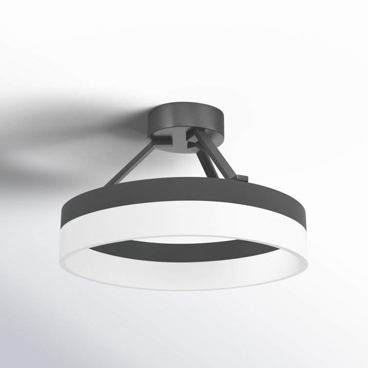 Cohen Halo Glow LED Semi-Flush Mount in Oil-Rubbed Bronze