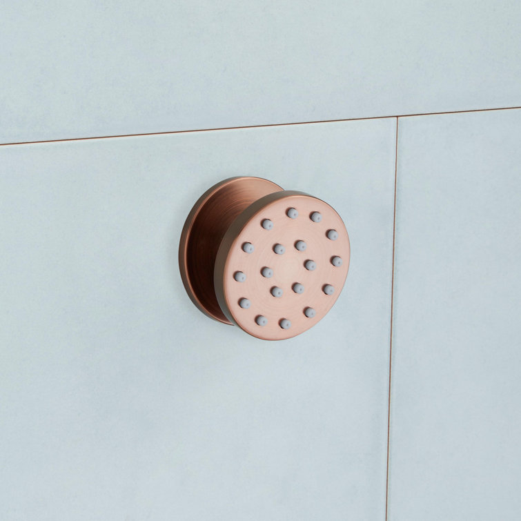 Oil Rubbed Bronze Thermostatic Shower System with Handheld and Body Sprays