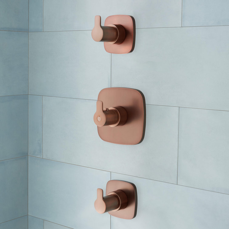 Oil Rubbed Bronze Thermostatic Shower System with Handheld and Body Sprays