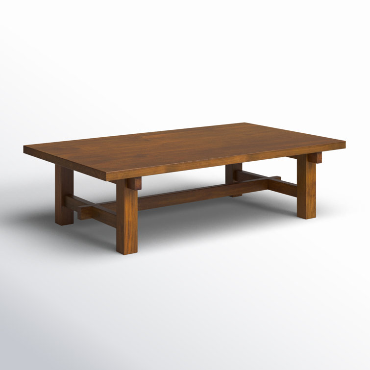 Octavia Solid Pine Wood Rectangular Coffee Table