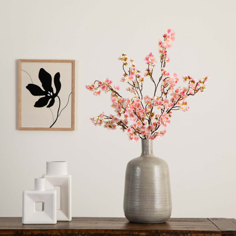 41in Pink Artificial Cherry Blossom Flower Stems Set