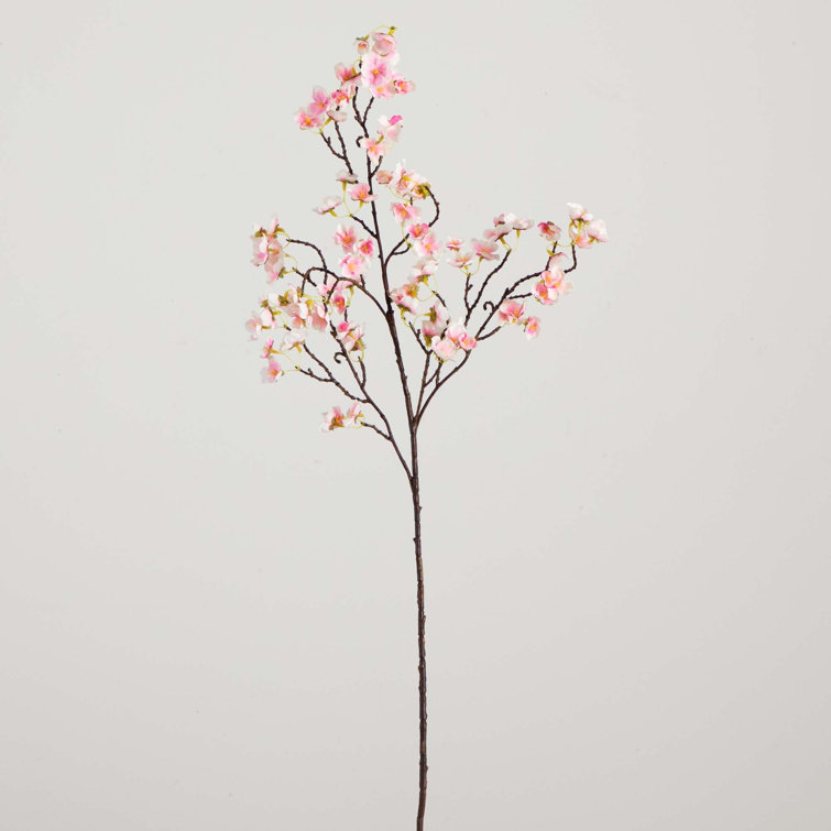 41in Pink Artificial Cherry Blossom Flower Stems Set