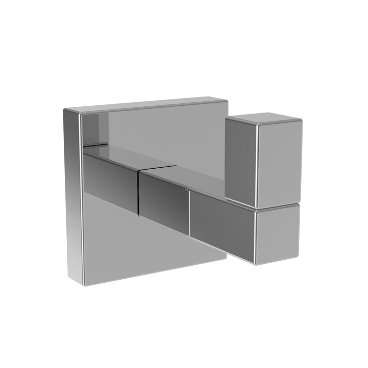 Polished Chrome Solid Metal Single Robe Hook