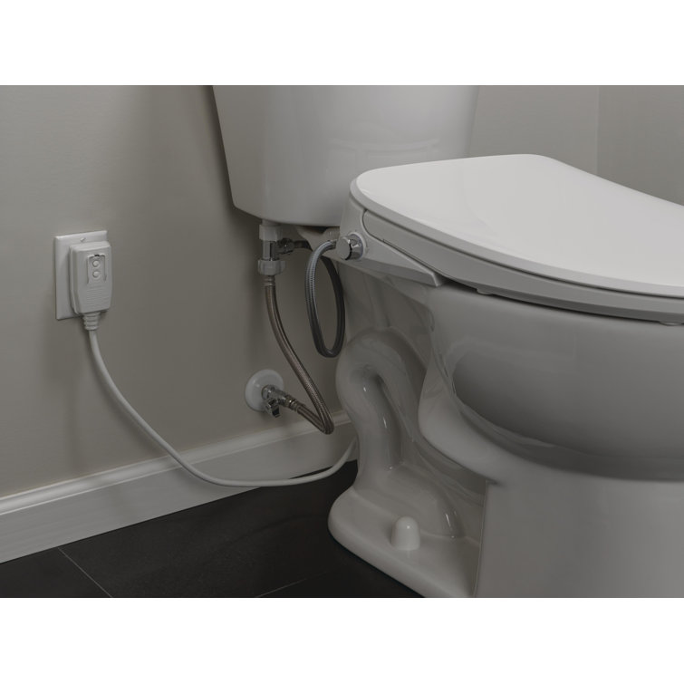 Refresh Ultimate White Elongated Electric Bidet Toilet Seat