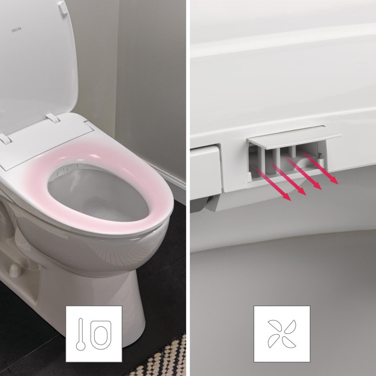 Refresh Ultimate White Elongated Electric Bidet Toilet Seat